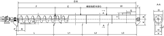 無(wú)軸螺旋輸送機(jī)硫化銨輸送機(jī)