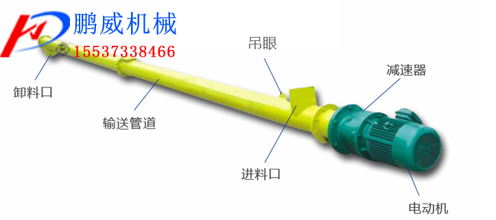 管式螺旋輸送機結構